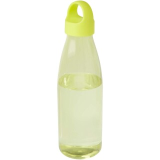 Láhev na vodu z recyklovaného plastu 800 ml, zelenožlutá