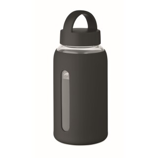 PARLA Láhev z borosilikátového skla 600 ml, černá