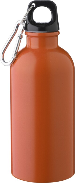 Láhev z recyklované nerezové oceli 400 ml, oranžová