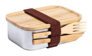 Lunchbox 600ml, nerez a bambus s příborem