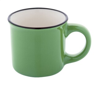 Malý keramický vintage hrnek, světle zelená