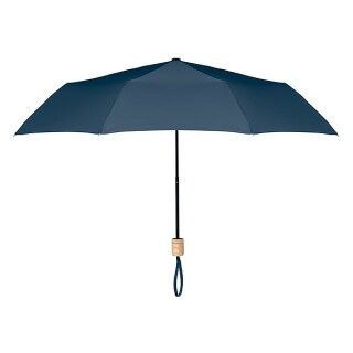 Manuální skládací deštník, 3-dílná konstrukce, pr.99cm, modrý