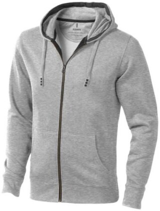 Unisex mikina Elevate Arora, velikost S, světle šedý melír