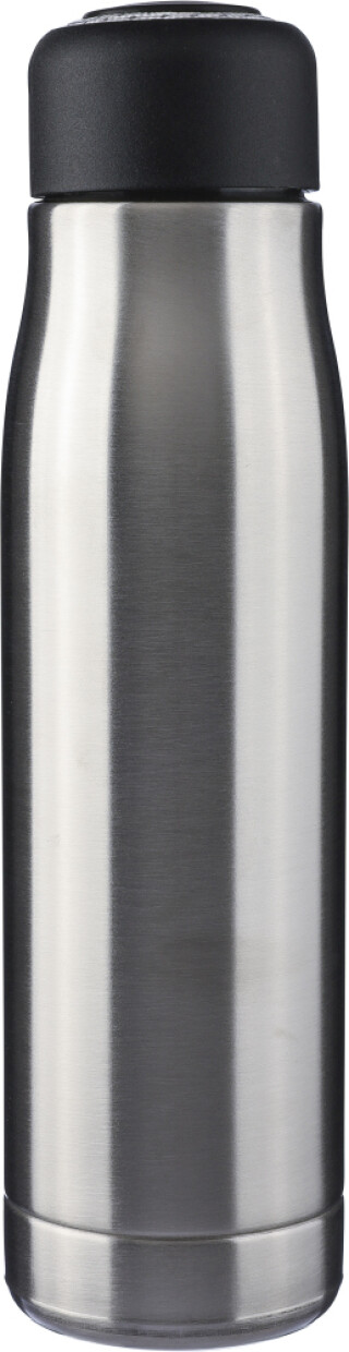 Nerezová láhev na pití s dvojitou stěnou 500 ml, stříbrná