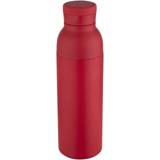 Nerezová láhev na vodu s vakuovou izolací 650 ml, červená