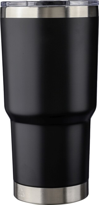 Nerezový dvoustěnný termohrnek 590 ml, černá