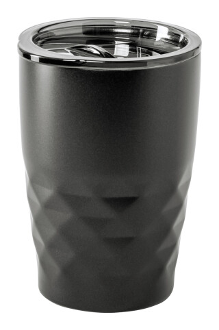 Nerezový termohrnek s měděnou izolací, 350ml, černý