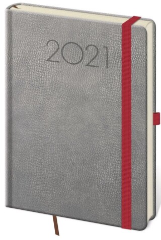 New Praga 2027 diář týdenní A5, tmavě šedý