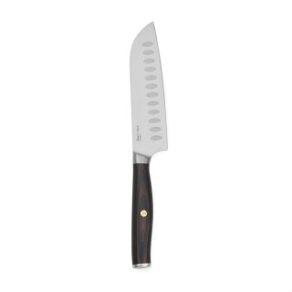Nůž santoku 14cm z RCS recyklované oceli, černá