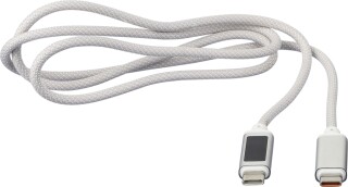 Nylonový nabíjecí kabel 100W, světle šedá