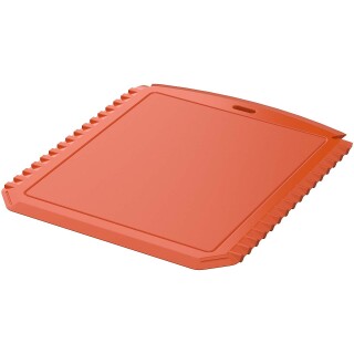 Obdélníková škrabka na led z recyklovaného plastu, oranžová