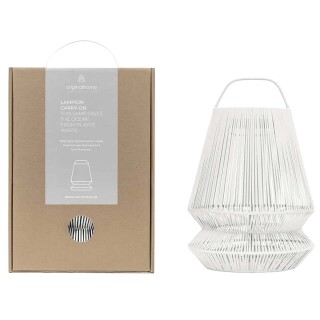 Originalhome lampion z recyklovaného materiálu, světle šedá
