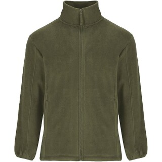 Pánská fleecová celorozepínací bunda, ROLY ARTIC, vojenská zelená tmavá, vel. 3XL