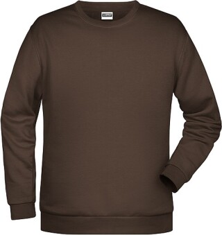 Pánská mikina James Nicholson sweatshirt men, hnědá, vel. XL