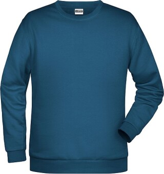 Pánská mikina James Nicholson sweatshirt men, modrozelená, vel. S