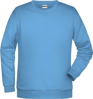 Pánská mikina James Nicholson sweatshirt men, sv. modrá, vel. M