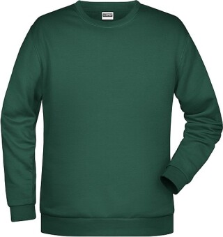 Pánská mikina James Nicholson sweatshirt men, tmavě zelená, vel. 4XL