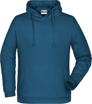 Pánská mikina s kapucí James Nicholson sweat hoodie men, modrozelená, vel. XXL