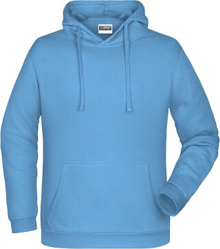 Pánská mikina s kapucí James Nicholson sweat hoodie men, sv. modrá, vel. 5XL