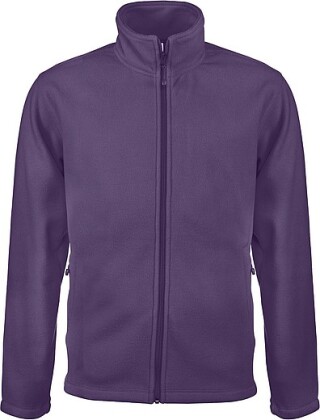 Pánská mikrofleecová mikina Kariban fleece jacket men, fialová, vel. XL