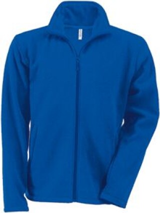 Pánská mikrofleecová mikina Kariban fleece jacket men, královská modrá, vel. XL