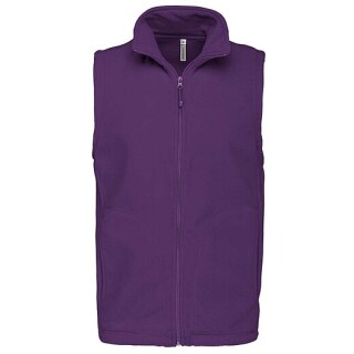 Pánská mikrofleecová vesta Kariban fleece vest men, fialová, vel. XXL