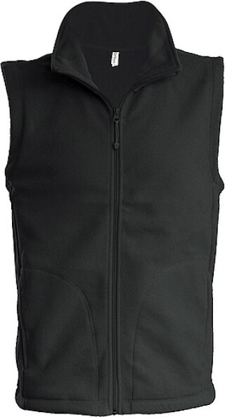 Pánská mikrofleecová vesta Kariban fleece vest men, tmavě šedá, vel. XL