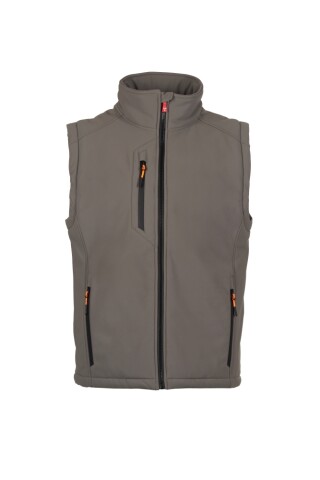Pánská softshellová vesta PAYPER CREEK PAD VEST ULTRALITE, šedá, XXL