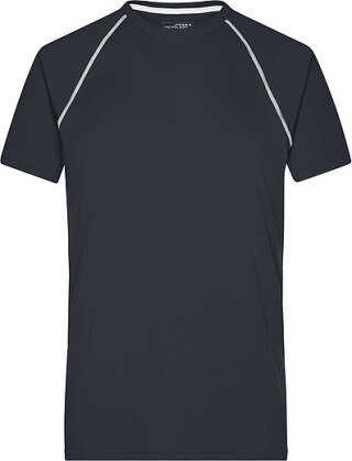 Pánské sportovní tričko James Nicholson sports T-shirt men, černá/bílá, vel. L