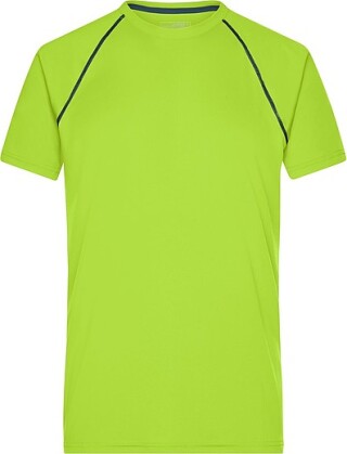 Pánské sportovní tričko James Nicholson sports T-shirt men, jasně žlutá/sv. modrá, vel. S