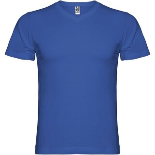 Pánské tričko s krátkým rukávem,výstřih do V, ROLY SAMOYEDO, královská modrá, vel. S