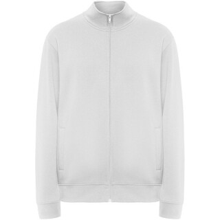 Unisex mikina na zip, ROLY ULAN, velikost XL, bílá