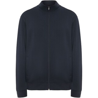 Unisex mikina na zip, ROLY ULAN, velikost XL, námořní modrá