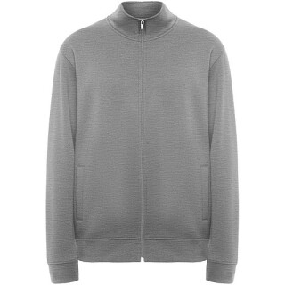 Unisex mikina na zip, ROLY ULAN, velikost S, šedá