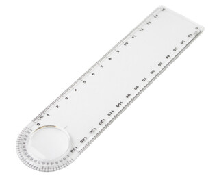 Plastové pravítko, 15 cm, s lupou