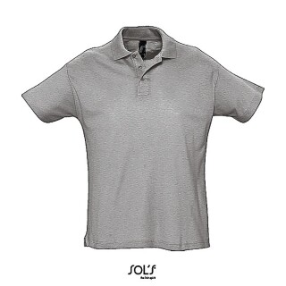 Polokošile pique SOLS SUMMER II, světle šedý melír, XXL