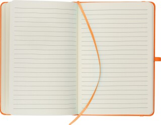 Poznámkový blok A5 s pevnými deskami, oranžová