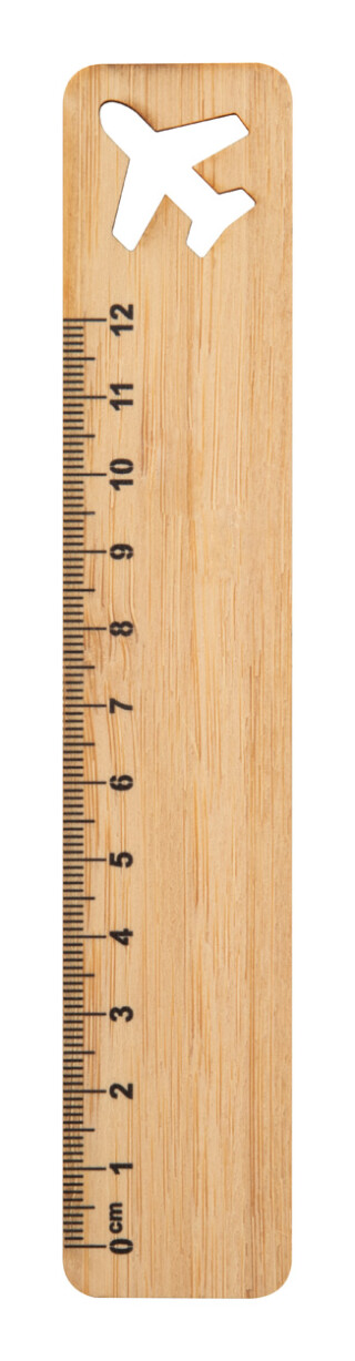 Pravítko 12cm, překližka, motiv letadlo
