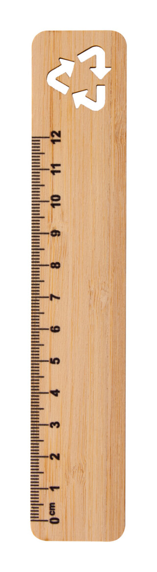 Pravítko 12cm, překližka, motiv recyklace
