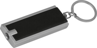 Přívěsek na klíče s bílou LED svítilnou, černá