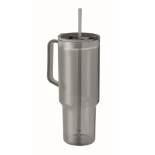 Průhledný hrnek 1200 ml, šedá