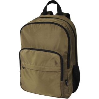 Recyklovaný batoh na notebook velikosti 15”, vojenská zelená světlá