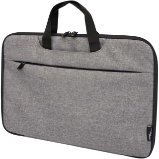 Recyklovaný obal na notebook 2 v 1, šedý melír
