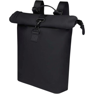 Recyklovaný rolovací batoh na 15,6” notebook, černá