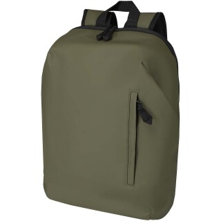 Rolovací batoh na notebook velikosti 15” z recyklovaného GRS, vojenská zelená
