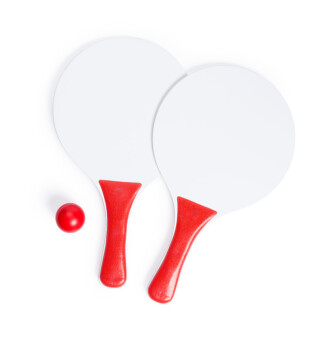 Set na plážový tenis, bílo červený
