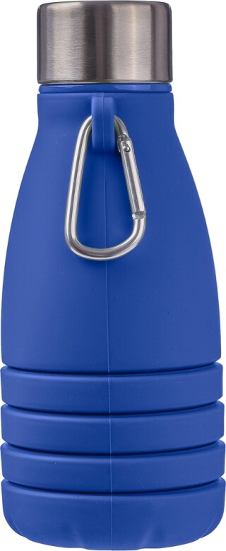 Silikonová skládací láhev 550 ml, kobaltově modrá