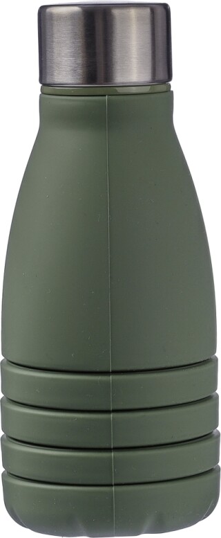 Silikonová skládací láhev 550 ml, zelená