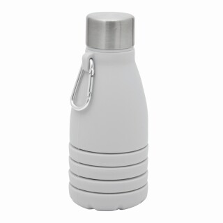 Skládací láhev na pití 550 ml, šedá