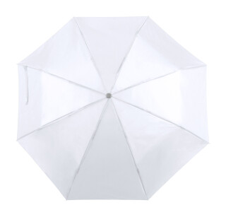 Skládací manuální deštník, pr. 96cm, bílý